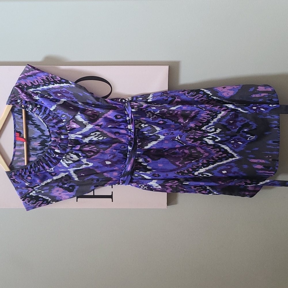 Purple patterned Dress